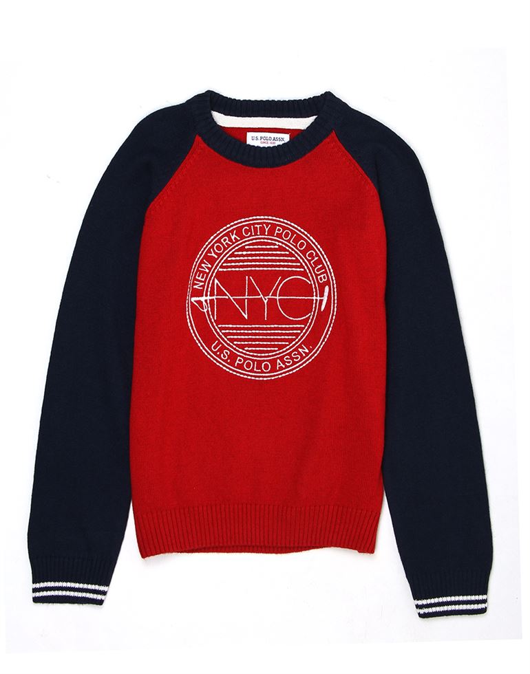 U.S. Polo Assn. Boys Red Sweater